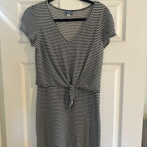 Neely Striped Black and White Dress